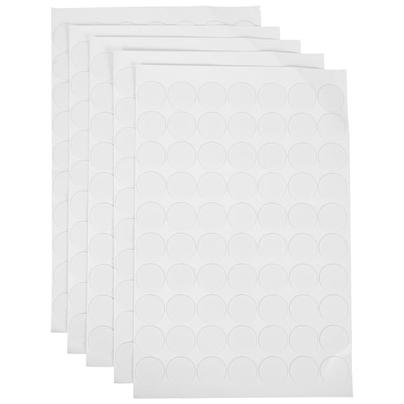 DEEPCRAFF 300Pcs White Double Sided Adhesive Dots Clear Acrylic Stickers for Decoration and Fixing