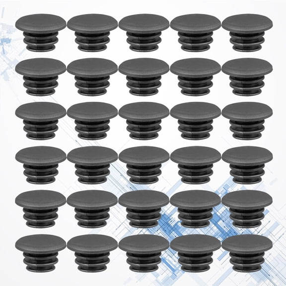 DEEPCRAFF 30Pcs Bar End Caps Black for Bikes Protect Handlebar Suitable for Adult Bikes