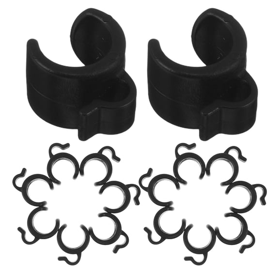 DEEPCRAFF Live Broadcast Cable Clips, Black Plastic, Secure Audio Cables, Home Use 30Pcs