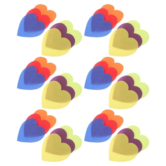 DEEPCRAFF 30Pcs Flexible Nylon Carpet Markers with Heart Shapes Assorted Colors for Classroom Floor