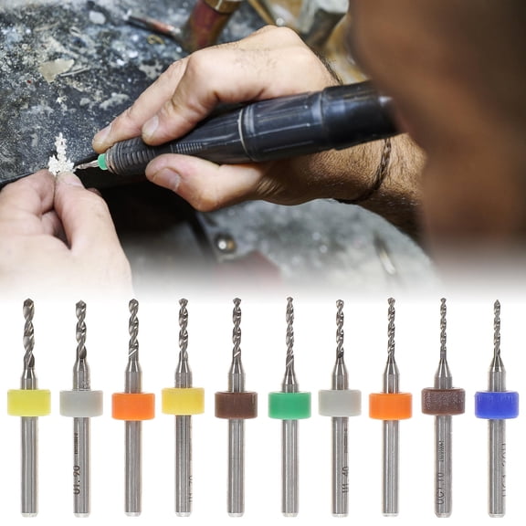DEEPCRAFF 30Pcs Micro Drill Bit Set with Tungsten Steel for Jewelry Making Circuit Boards and Precise Engraving Work