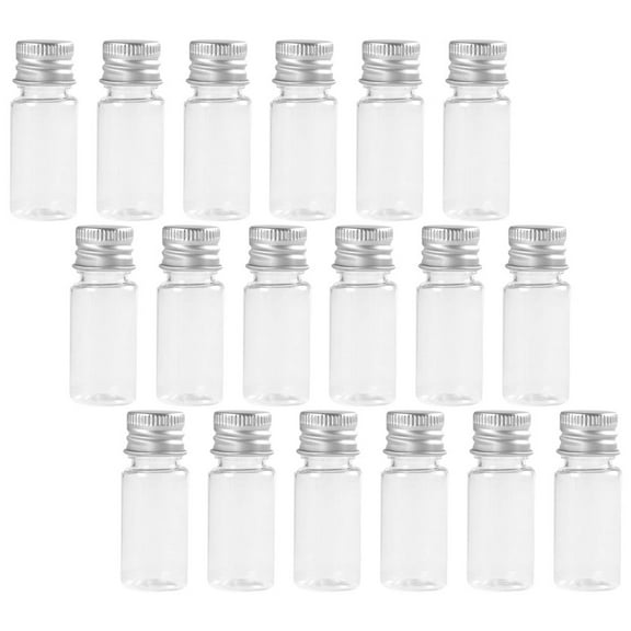 DEEPCRAFF 30Pcs Transparent Plastic Test Tubes with Screw Caps for Candy and Bath Salt Storage