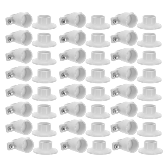 DEEPCRAFF 30Pcs Wall Mounted Pipe Clamps Plastic Bracket Clips for Plumbing