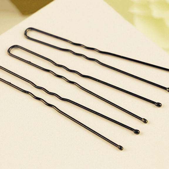 DEEPCRAFF 35Pcs Black Updo Hair Pins U Shaped Metal Clips with Shiny Coating for Secure Hair Styling