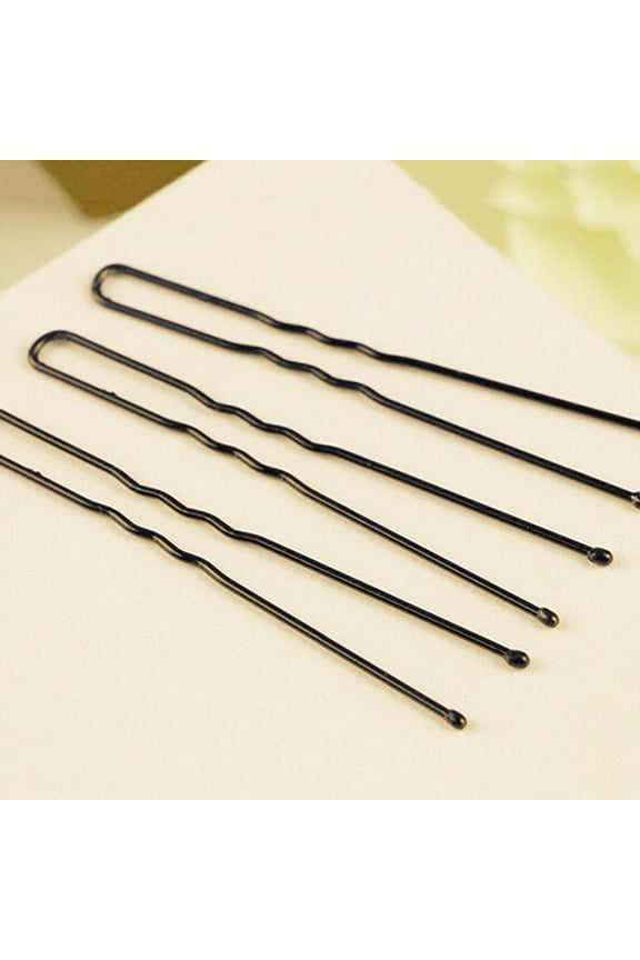 35Pcs Black Updo Hair Pins U Shaped Metal Clips with Shiny Coating for Secure Hair Styling