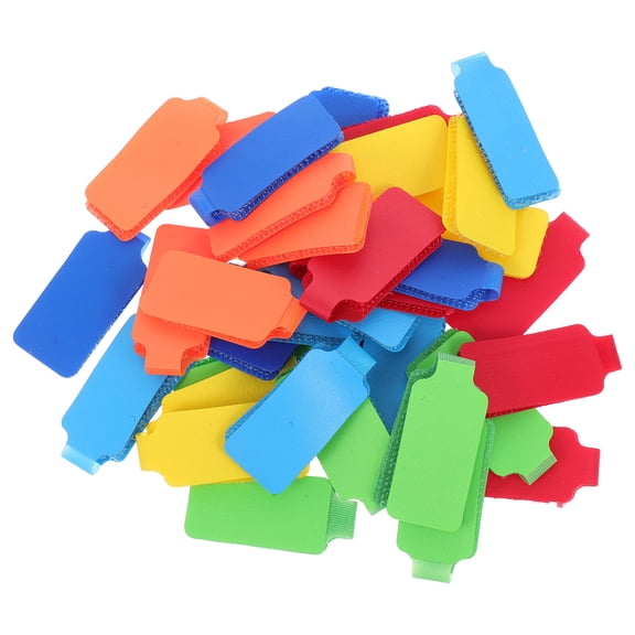 DEEPCRAFF 36Pcs Flexible Reusable Cable Ties with Writable Tags for Home Office and Travel Organization