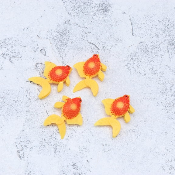DEEPCRAFF 3-Piece Artificial Aquarium Decorations Floating Plastic Fish Ornaments for Home and Office