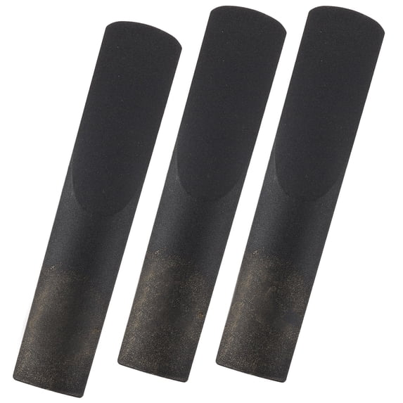 DEEPCRAFF 3-Pack Black Resin Clarinet Reeds Replacement Accessories for Clarinet Players and Beginners