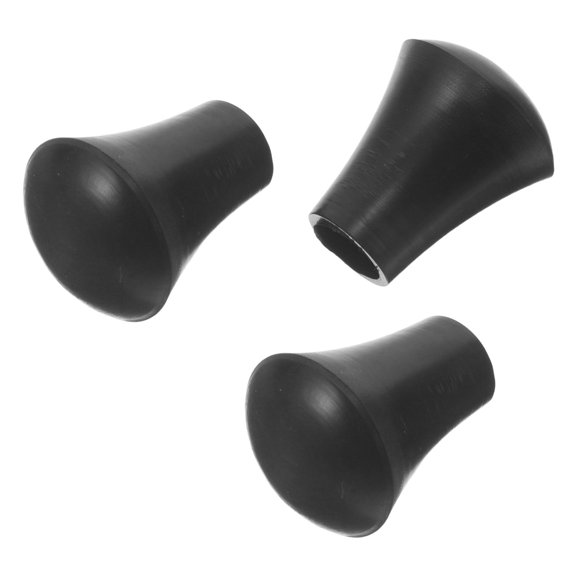 DEEPCRAFF 3Pcs Black Rubber Drum Leg End Caps Anti Skid Feet Holder for Performance
