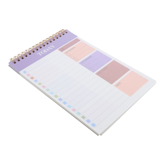 DEEPCRAFF Purple Daily to-Do List Notepad for Work and School Scheduling 3Pcs