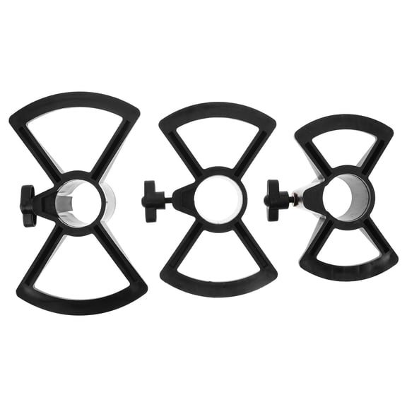 DEEPCRAFF 3Pcs Foldable Djembe Stand Adjustable Tripod Holder Black Portable African Drum Support for Stage