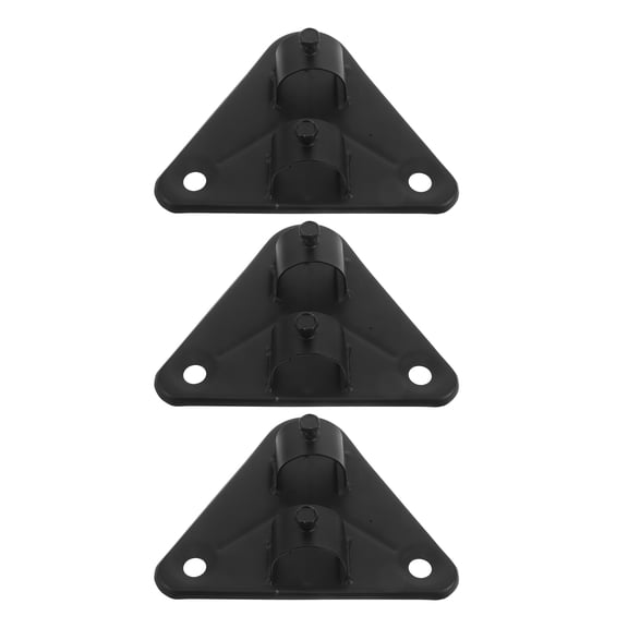 DEEPCRAFF 3-Pack Black Industrial Wall Mount Fan Brackets Heavy Duty Iron Support for Garage or Workshop