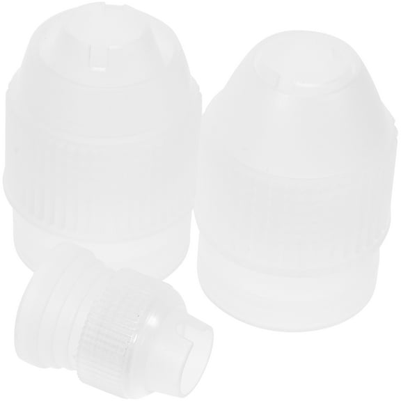 DEEPCRAFF 3Pcs Lightweight Plastic Piping Couplers for Pastry Decorating Easy to Clean Baking Tools
