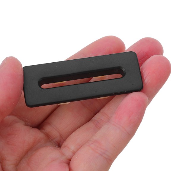 DEEPCRAFF 3Pcs Kitchen Sink Overflow Caps Black Metal Basin Covers for Home Use
