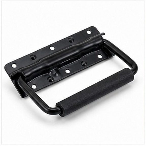 DEEPCRAFF 3Pcs Mount Handles for Boxes Metal Case Handle Replacement with Ergonomic Grip Black