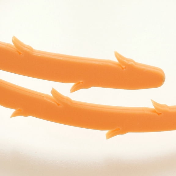 DEEPCRAFF 3-Pack Orange Drain Cleaning Tools with Soft Barbed Sticks for Hair, Food, and Debris Clog Removal
