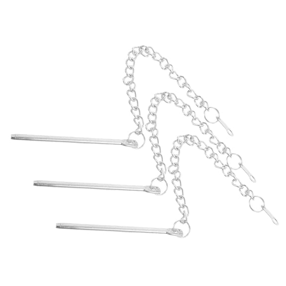 DEEPCRAFF 3-Pack Plated Metal Patio Umbrella Pin Chains Replacement Outdoor Parasol Fixing Parts