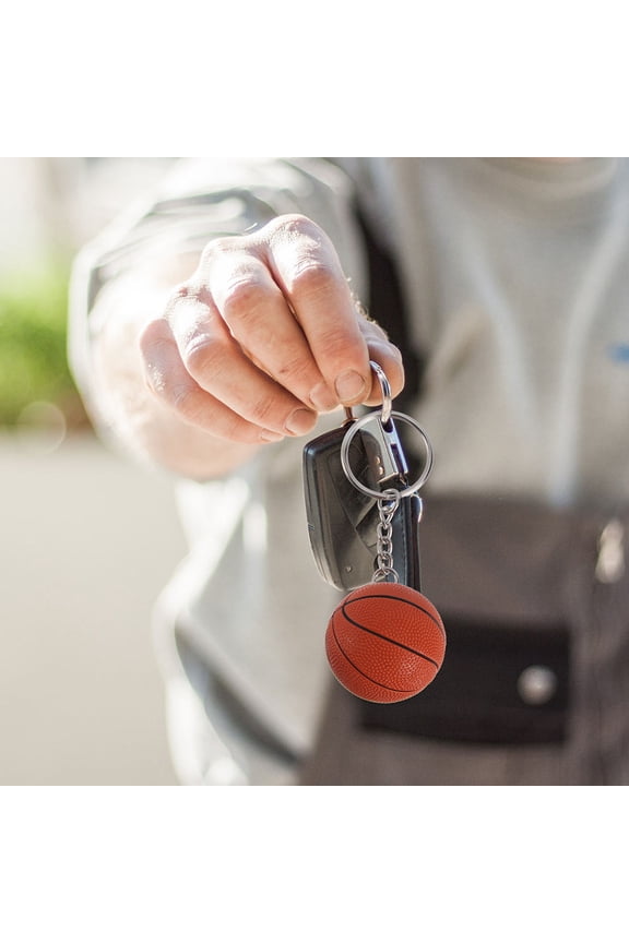 3Pcs Sports Theme Keychains Basketball Keychain Charm For Office Keys Lanyards