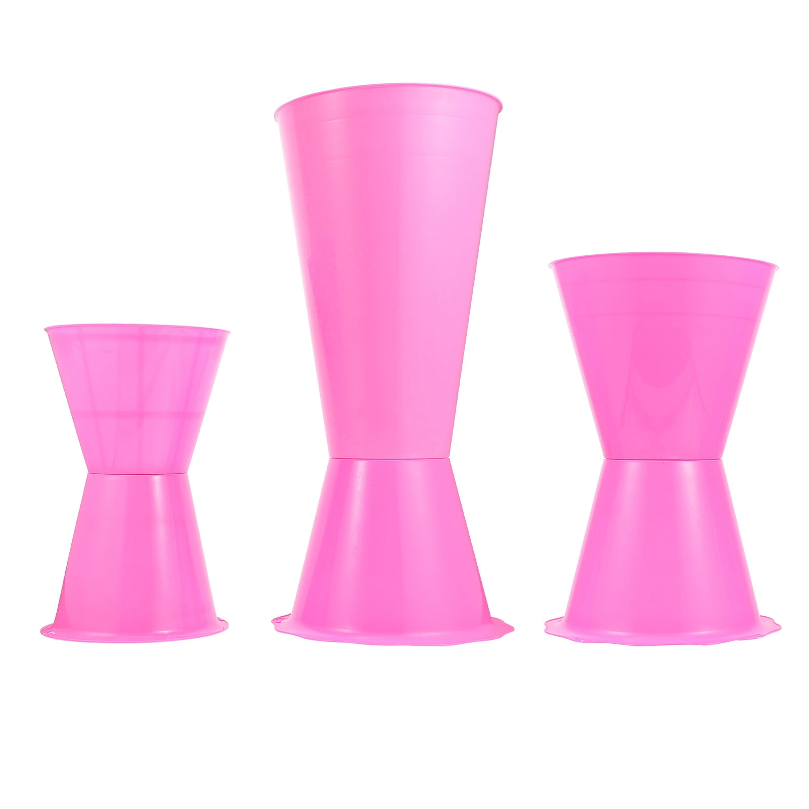 DEEPCRAFF 3pcs Bouquet Accessories Pink Tools Plastic for Floral Arrangement Tool Wedding Ceremony Florists