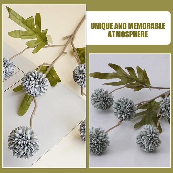 DEEPCRAFF 3pcs Faux Dandelion Elegant Dandelion Plastic Vase Ornament for Party Decoration