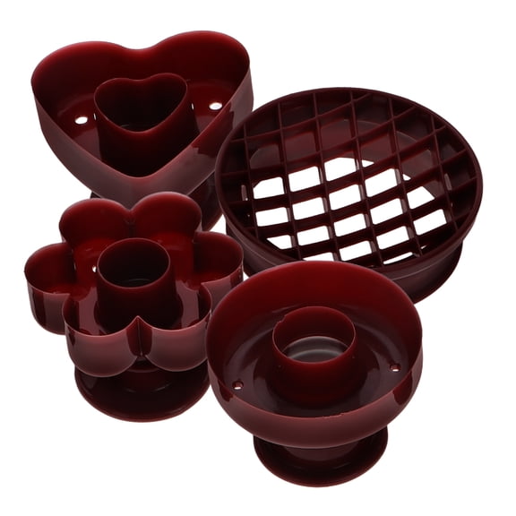 DEEPCRAFF 4-Piece Orange Plastic Craft Molds Set for Kitchen Supplies and Projects