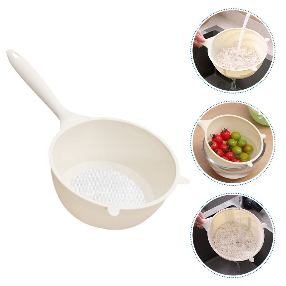 DEEPCRAFF 4-Piece Rice Strainer Set for Kitchen Use, PP Material ...