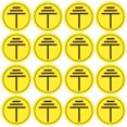 DEEPCRAFF 400Pcs Yellow Paper Electric Hazard Stickers for Home Use ...