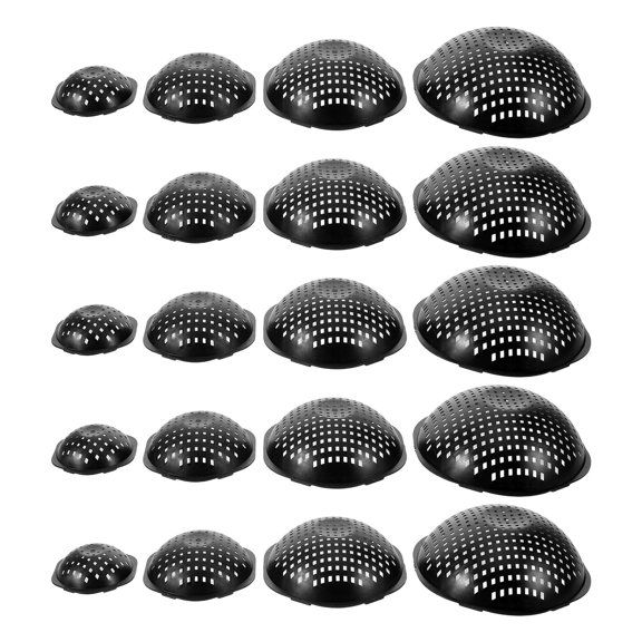 DEEPCRAFF Planter Inserts for Drainage, Black Plastic, Compatible with Various Pots, 40Pcs