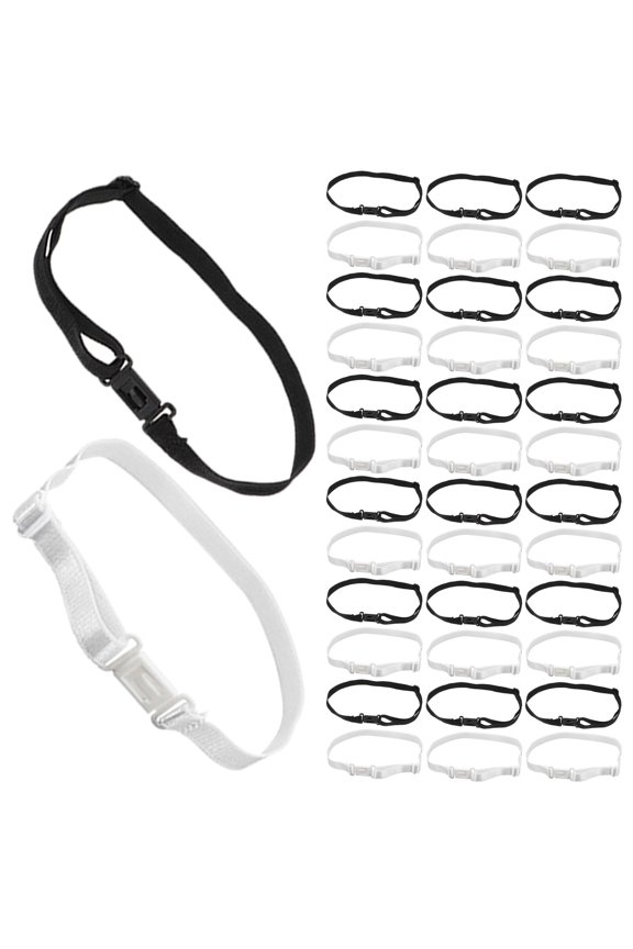40Pcs Adjustable Elastic Bow Tie Extension Bands for Weddings and Banquets