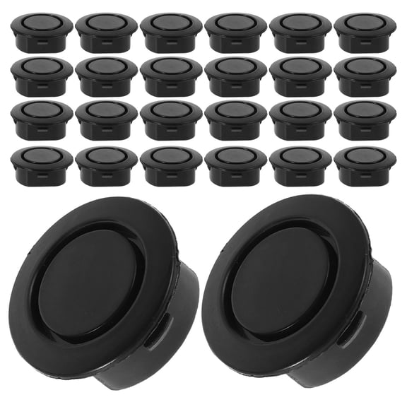 DEEPCRAFF 40 Pcs Black Plastic Car Bumper Hole Plugs, Radar Hole Covers for Front Rear Bumpers, Accessories Kit