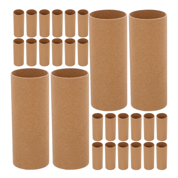 DEEPCRAFF 40Pcs Cylindrical Paper Tubes for Crafting and Home Decor Art Projects