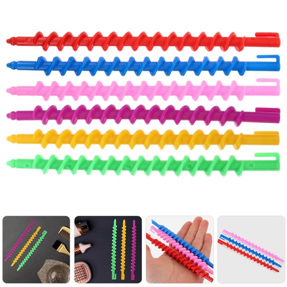 DEEPCRAFF 40Pcs Spiral Curl Rods Plastic Hair Perm Kit for Medium to Long Hair At Home