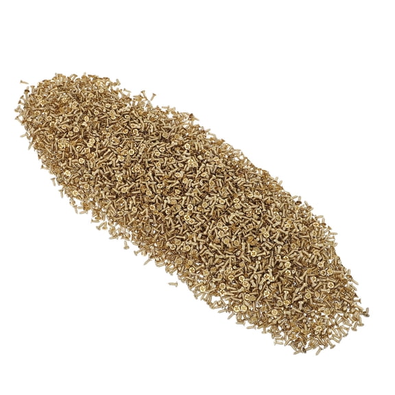DEEPCRAFF 4250Pcs Flush Mount Brass Screws for Secure Installation in Furniture and Cabinet Repair