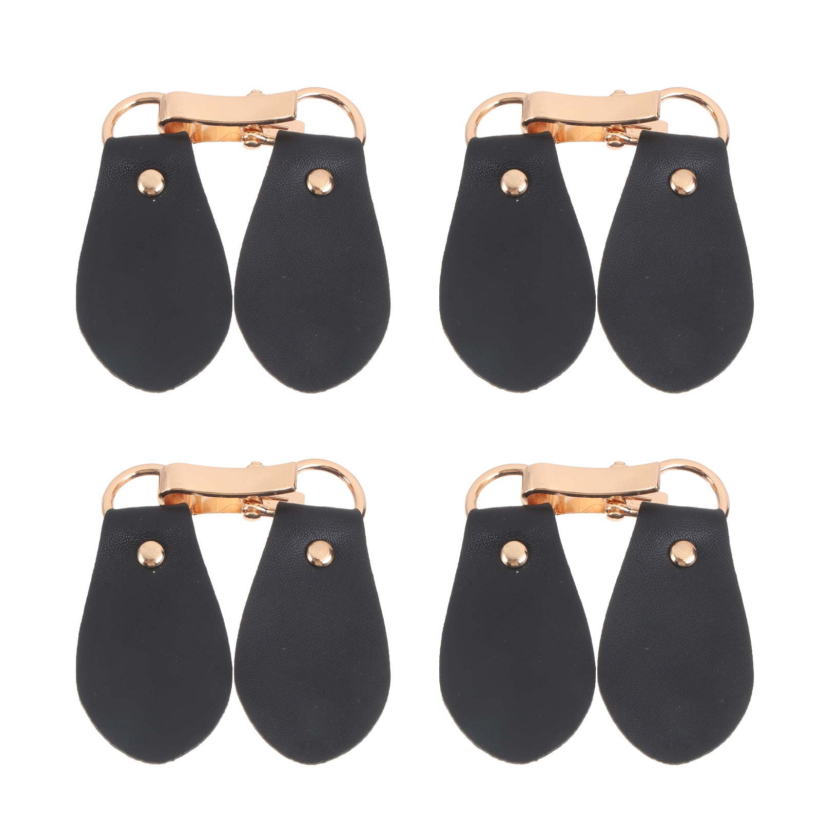 DEEPCRAFF 4PCS Sweater Fasteners Clothing Hook Buckles Metal Black for ...
