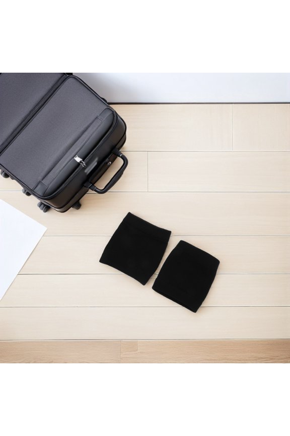 4Pairs Indoor Dance Shoe Socks Black Universal Fit Nonslip Covers for Ballet and Line Dancing