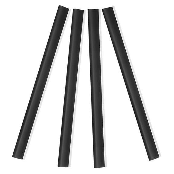 DEEPCRAFF 4-Pack Adjustable Rubber Edge Guards for Dustpans, Lightweight Replacement Strips for Cleaner Sweeping