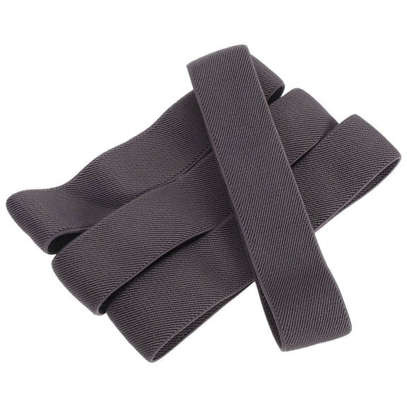 DEEPCRAFF 4-Pack Bento Box Straps, Stretchable Nylon Lunch Box Elastic Bands, Reusable Holder to Help Prevent Food Spills, Gray