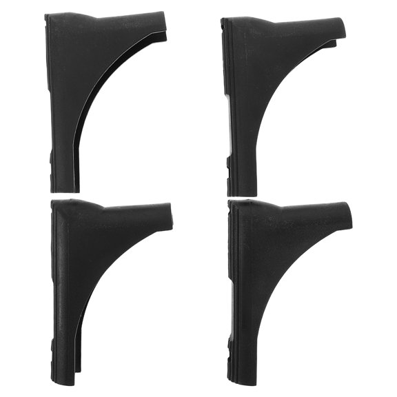 DEEPCRAFF 4-Pack Weatherproof Black Nonslip Laundry Rack Foot Covers, Drying Rack Pads for Outdoor Use