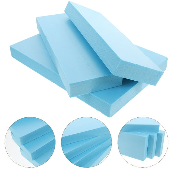 DEEPCRAFF 4Pcs Blue Thermocol Sheet Craft Foam Block For School Projects And Professional Presentations