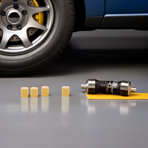 DEEPCRAFF 4Pcs Golden High Pressure Ac Valve Caps for Car Air Conditioning Leakproof Seal