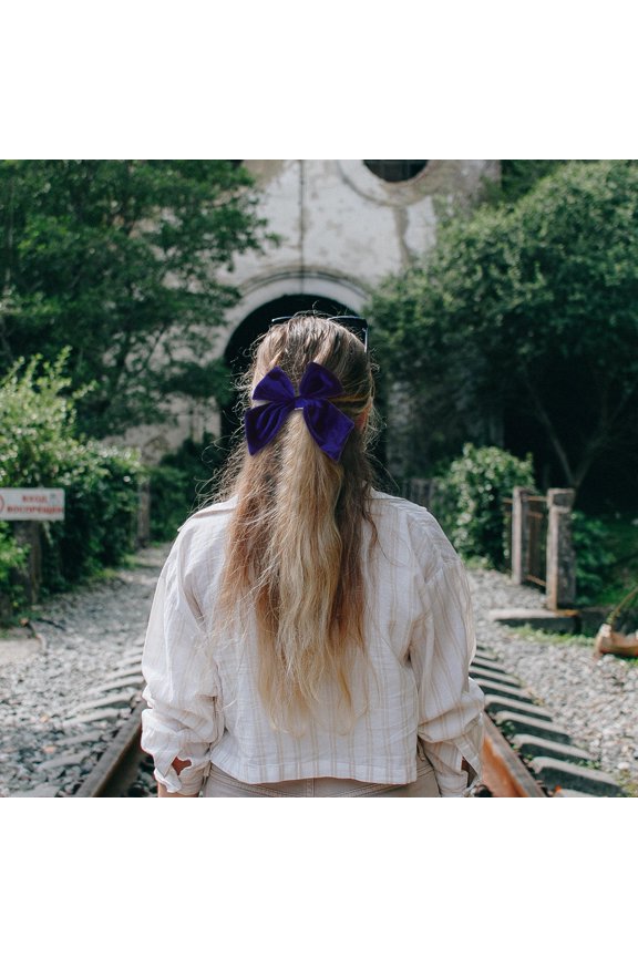 4Pcs Decorative Hair Clips Large Bow Design Lightweight Assorted Color Hair Accessories