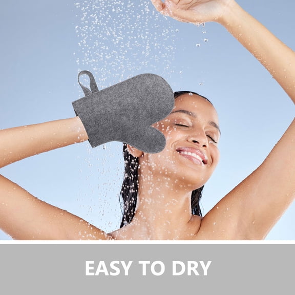 DEEPCRAFF 4Pcs Bath Towel Gloves Heat Resistant Classic Felt Mittens for Hot Yoga