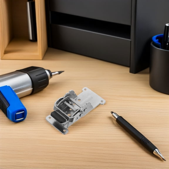 DEEPCRAFF 4Pcs Heavy Duty Self Locking Folding Hinge Brackets Stainless Steel Table Support