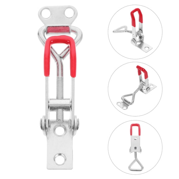 DEEPCRAFF 4-Pack Heavy Duty Adjustable Toggle Latches Metal Clamps for Home Doors, Boxes, Cabinets, and Storage