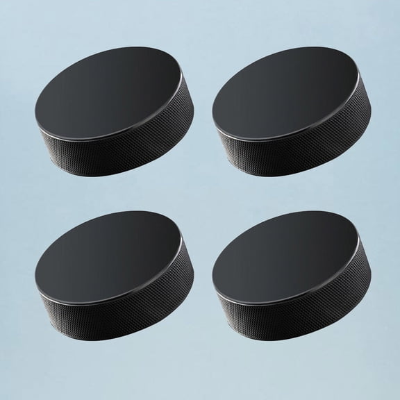 DEEPCRAFF 4Pcs Standard Ice Hockey Pucks with High Hardness for Consistent Powerful Shots