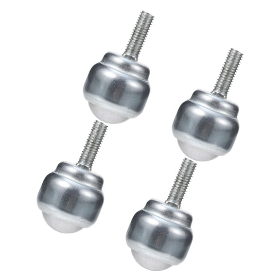 DEEPCRAFF 4Pcs Plated Silver Ball Transfer Units Metal Casters for Industrial Workbench Use