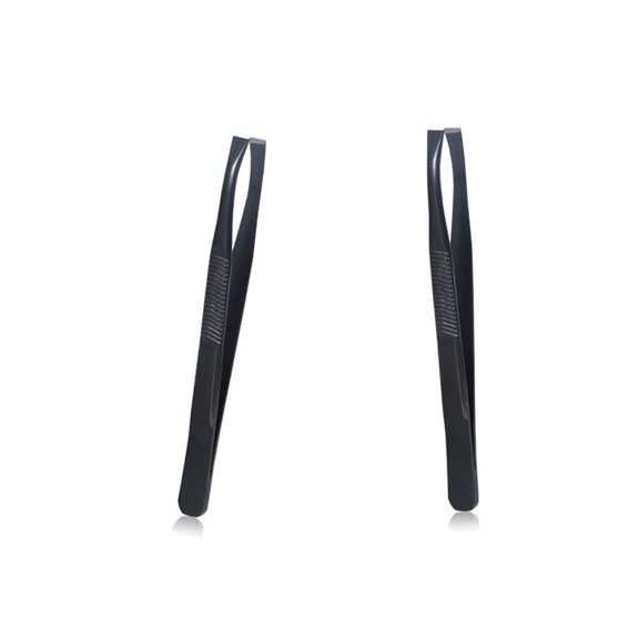 DEEPCRAFF 4Pcs Makeup Accessories Black Stainless Steel Eyebrow Clips with Unique Stable Design