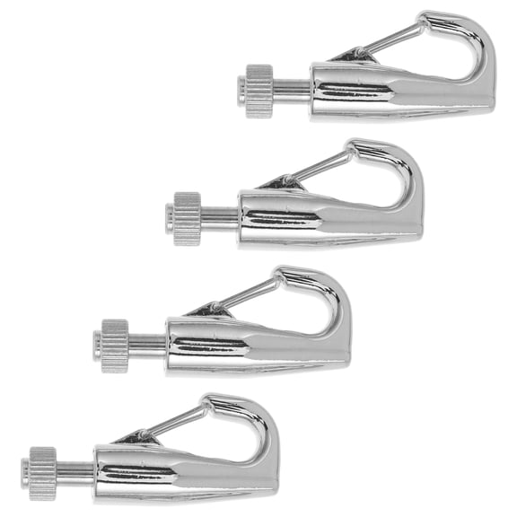 DEEPCRAFF 4Pcs Secure Stainless Steel Wire Rope Hooks for Picture Rail Molding and Wall Hanging