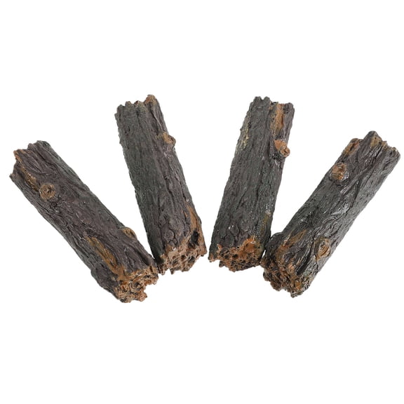 DEEPCRAFF 4Pcs Natural Simulation Resin Tree Stumps for Decorative Bonsai and Tabletop Garden Scenes