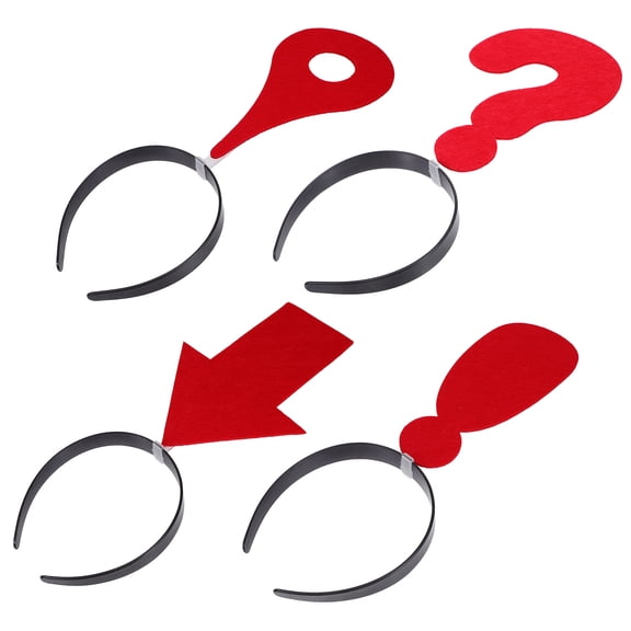 DEEPCRAFF Playful Red Arrow Headpieces for Themed Parties and Costumes
